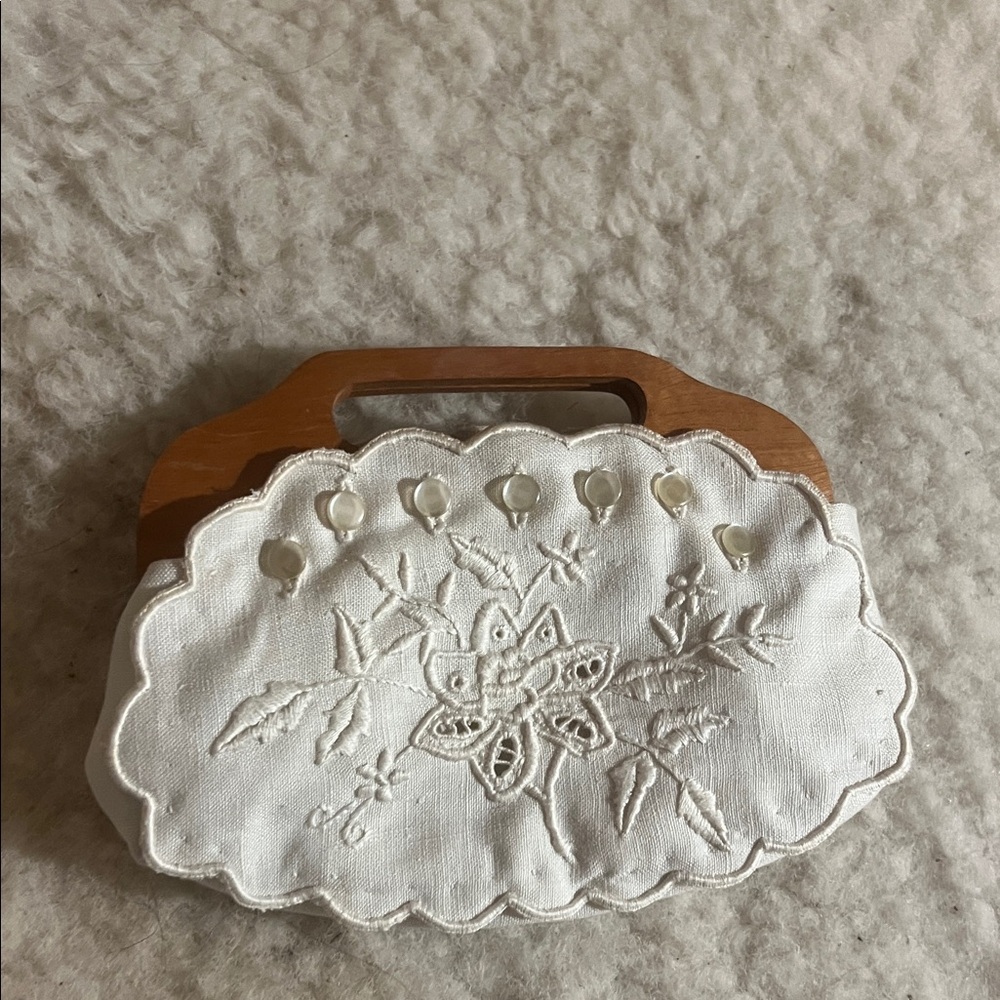 VTG linen clutch✨